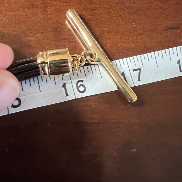 UNOde50 Meeting Point necklace gold/brown 16” NEW - Picture 6 of 6